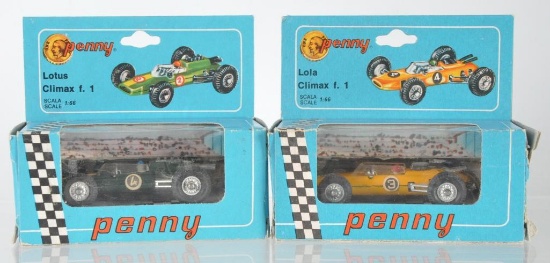 Group of 2 Penny Die-Cast Vehicles in Original Packaging