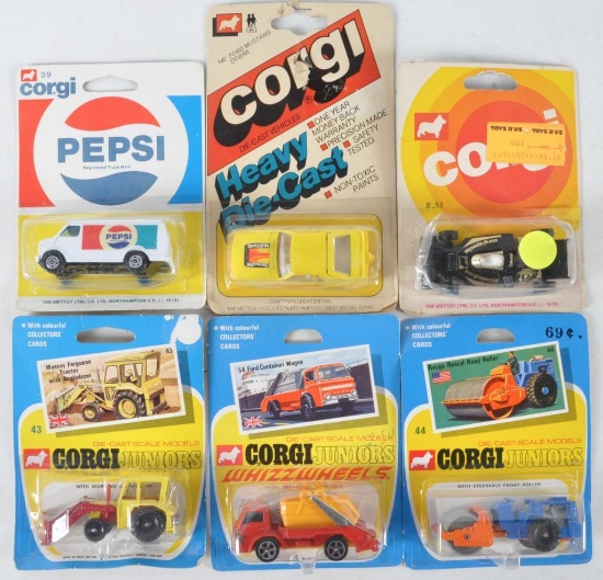 Group of 6 Corgi Junior Die-Cast Vehicles in Original Packaging