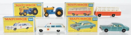 Group of 4 Matchbox Die-Cast Vehicles with Original Boxes