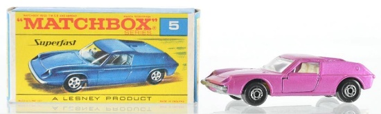 Matchbox Superfast No. 5 Lotus Europa Die-Cast Vehicle with Original Box