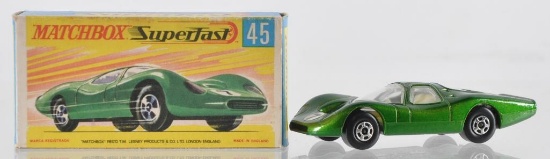 Matchbox Superfast No. 45 Ford Group 6 Die-Cast Vehicle with Original Box