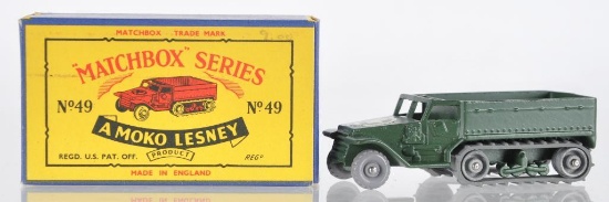 Matchbox No. 49 Army Half Track MK. III Die-Cast Vehicle with Original Box