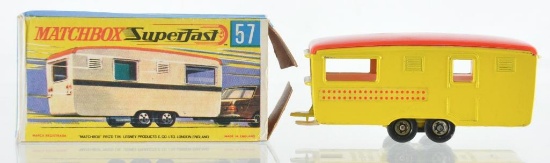 Matchbox Superfast No. 57 Trailer Caravan Die-Cast Vehicle with Original Box