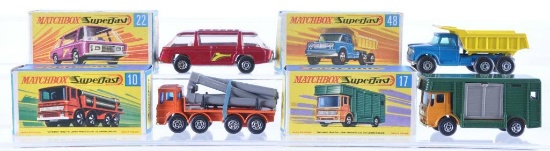 Group of 4 Matchbox Die-Cast Vehicles with Original Boxes