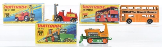 Group of 3 Matchbox Superfast Die-Cast Vehicles with Original Boxes