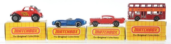 Group of 4 Matchbox Die-Cast Vehicles with Original Boxes