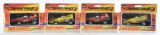 Group of 4 Matchbox Speed Kings Die-Cast Vehicles in Original Boxes