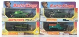 Group of 4 Matchbox Battle Kings Die-Cast Military Vehicles in Original Boxes