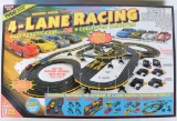 Tyco Electric Racing 4- Lane Racing Set with Original Box