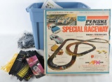 Large Group of HO Slot Car Race Track and More