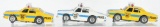 Group of 3 AFX Police Patrol Slot Cars