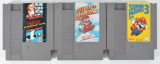 Group of 3 Nintendo Entertainment System Mario Game Cartridges