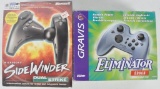 Group of 2 PC Game Controllers with Original Boxes