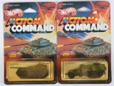 Group of 2 Hot Wheels Action Command Die-Cast Military Vehicles in Original Packaging