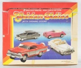 Partially Full Counter Top Display Golden Oldies Die-Cast Vehicles