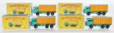 Group of 4 Matchbox No. 47 DAF Tipper Container Trucks with Original Boxes