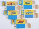 Group of 5 Matchbox E Boxes