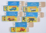 Group of 5 Matchbox F Boxes