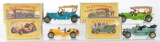 Group of 4 Matchbox Models of Yesteryear Die-Cast Vehicles with Original Boxes