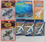 Group of 7 Die-Cast Airplanes in Original Packaging