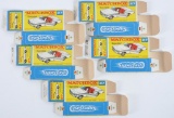 Group of 5 Matchbox F Superfast Boxes