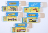 Group of 5 Matchbox G Superfast Boxes