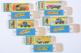 Group of 5 Matchbox G Superfast Boxes