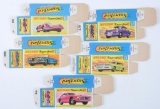 Group of 5 Matchbox G Superfast Boxes