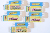 Group of 5 Matchbox G Superfast Boxes