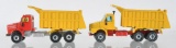 Group of 2 Siku Die-Cast Sand Tippers