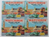 Group of 4 1966 Matchbox Collector Catalogs