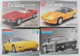 Group of 4 Corvette Model Kits