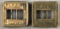 Vintage brass Erie Railroad ticket agent stamp covers