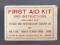 Vintage first aid kit for Chicago and Northwestern railway co