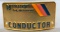 Vintage NJ transit rail operations conductor hat badge