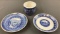 Group of 3 vintage railroad dishes