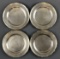 Group of 4 vintage Pullman Company silver soldered plates