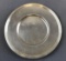 Vintage silver soldered plate from railroad dining car