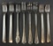 Group of 8 vintage Appetizer forks