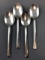 Group of 4 vintage GM & O spoons