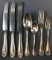 Group of 7 vintage Erie Railroad flatware pieces