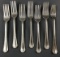 Group of 7 vintage pullman company forks