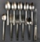 Group of 11 vintage Burlington Route flatware