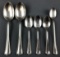 Group of 6 vintage L & N railroad flatware spoons