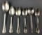 Group of 6 vintage railroad flatware spoons