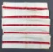 Group of 5 Vintage GM and O railroad hand towels