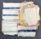 Group of vintage railroad hand towels
