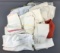 Group of vintage hand towels and linens