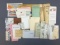 Group of vintage railroad stationery, forms and more