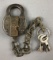 Vintage PRR railway lock and keys